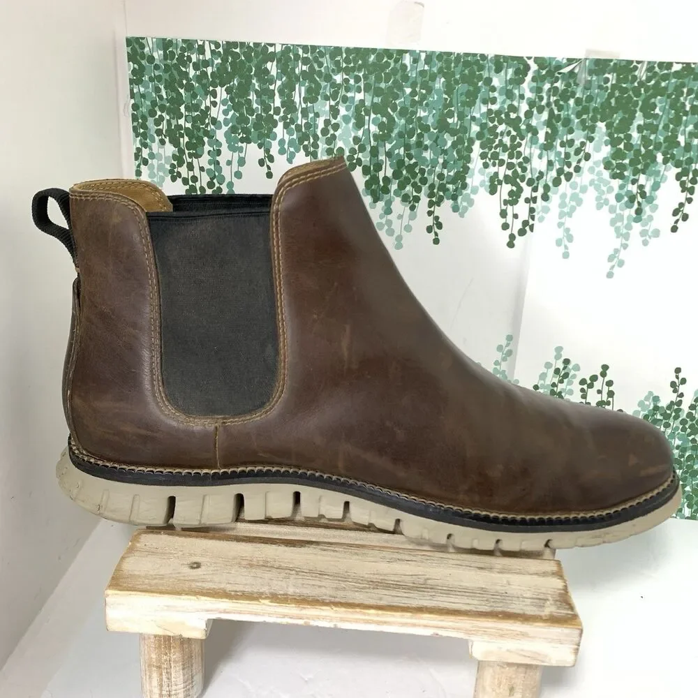 Cole Haan Zerogrand Chelsea Brown Boots Men's Size 10.5M C30164